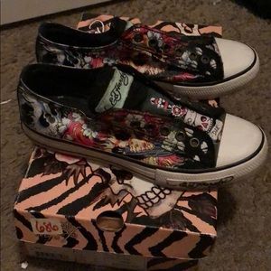 Ed Hardy Slide on Sneakers!